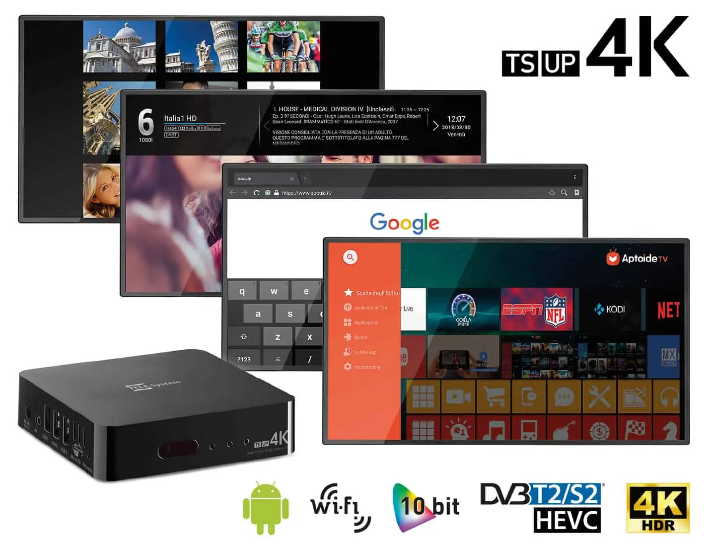 android tv box con digitale terrestre integrato