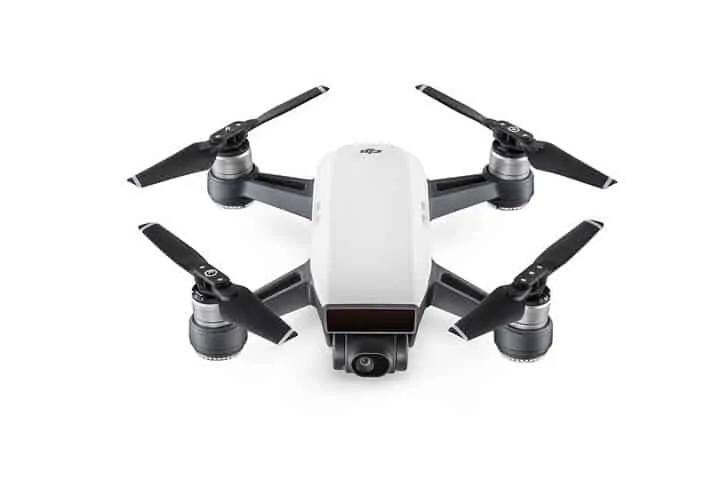 dji spark combo mini drone bianco