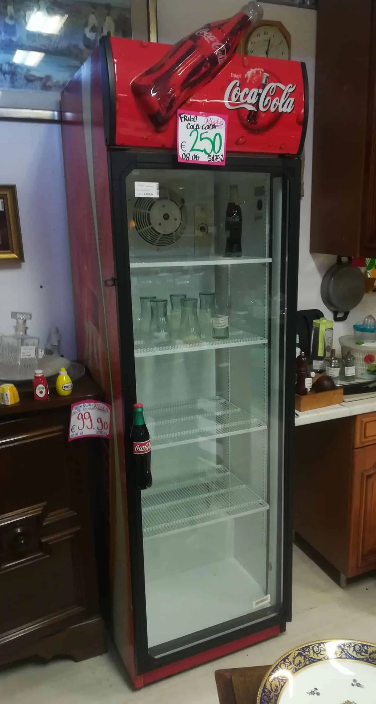 frigorifero coca cola da bar