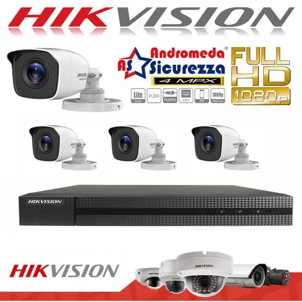 kit videosorveglianza hikvision