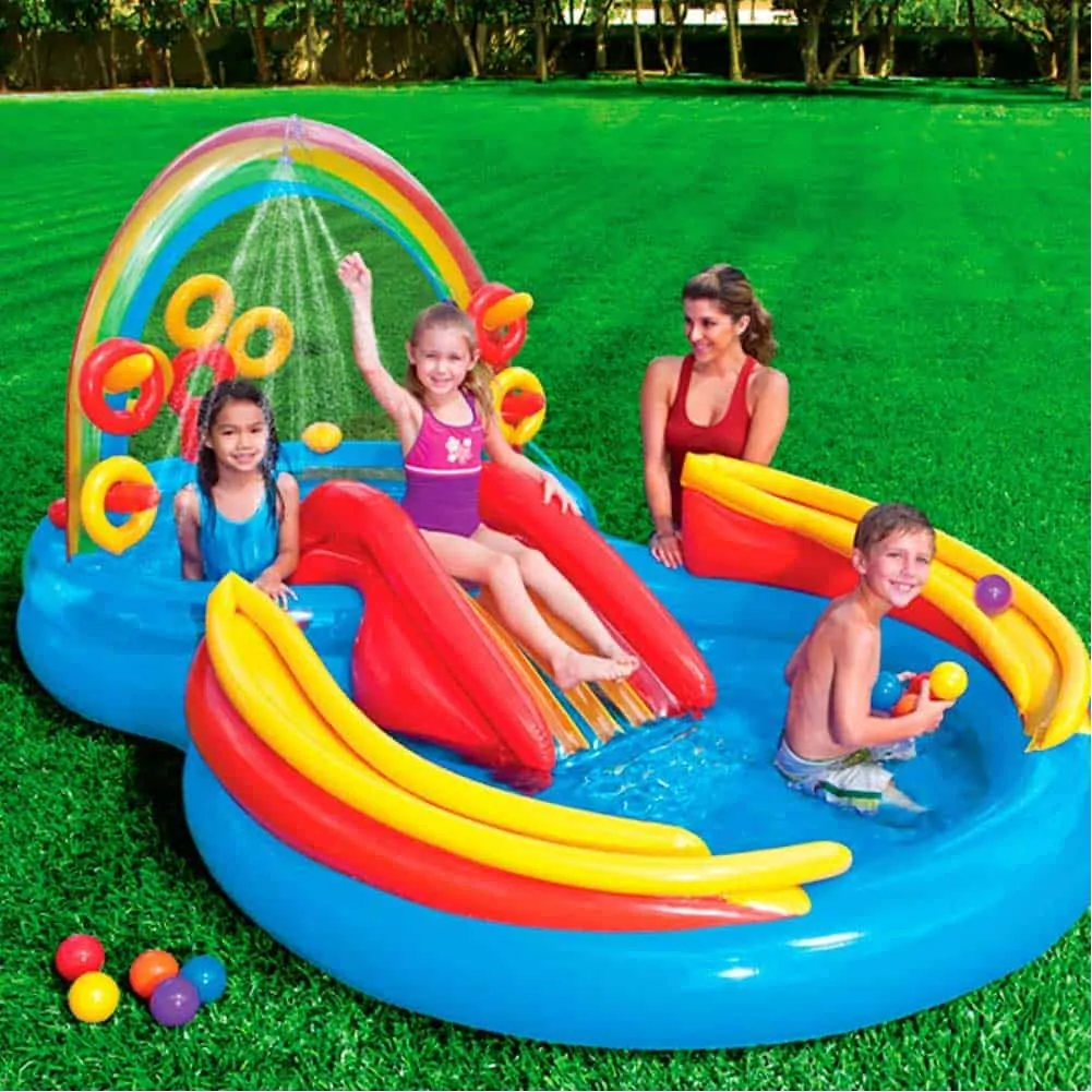 piscina gonfiabile bambini con scivolo
