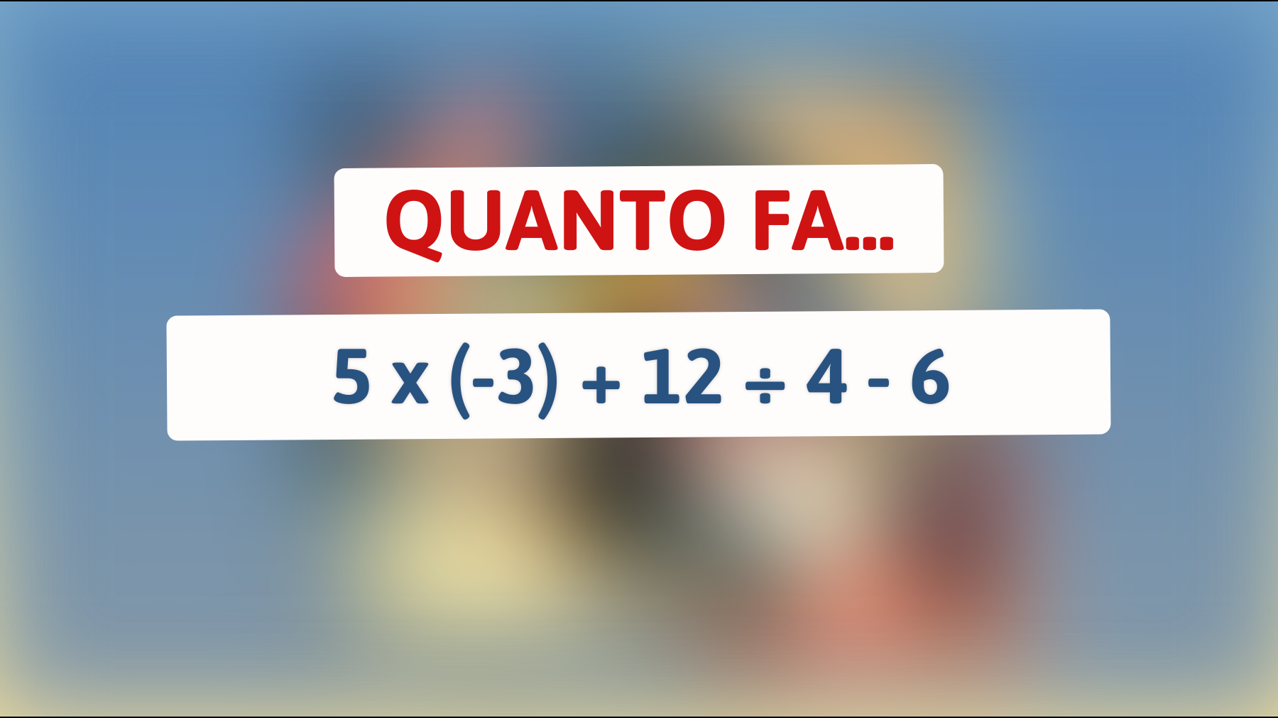 \"Se riesci a risolvere questo enigma matematico complesso, sei un vero genio!\""