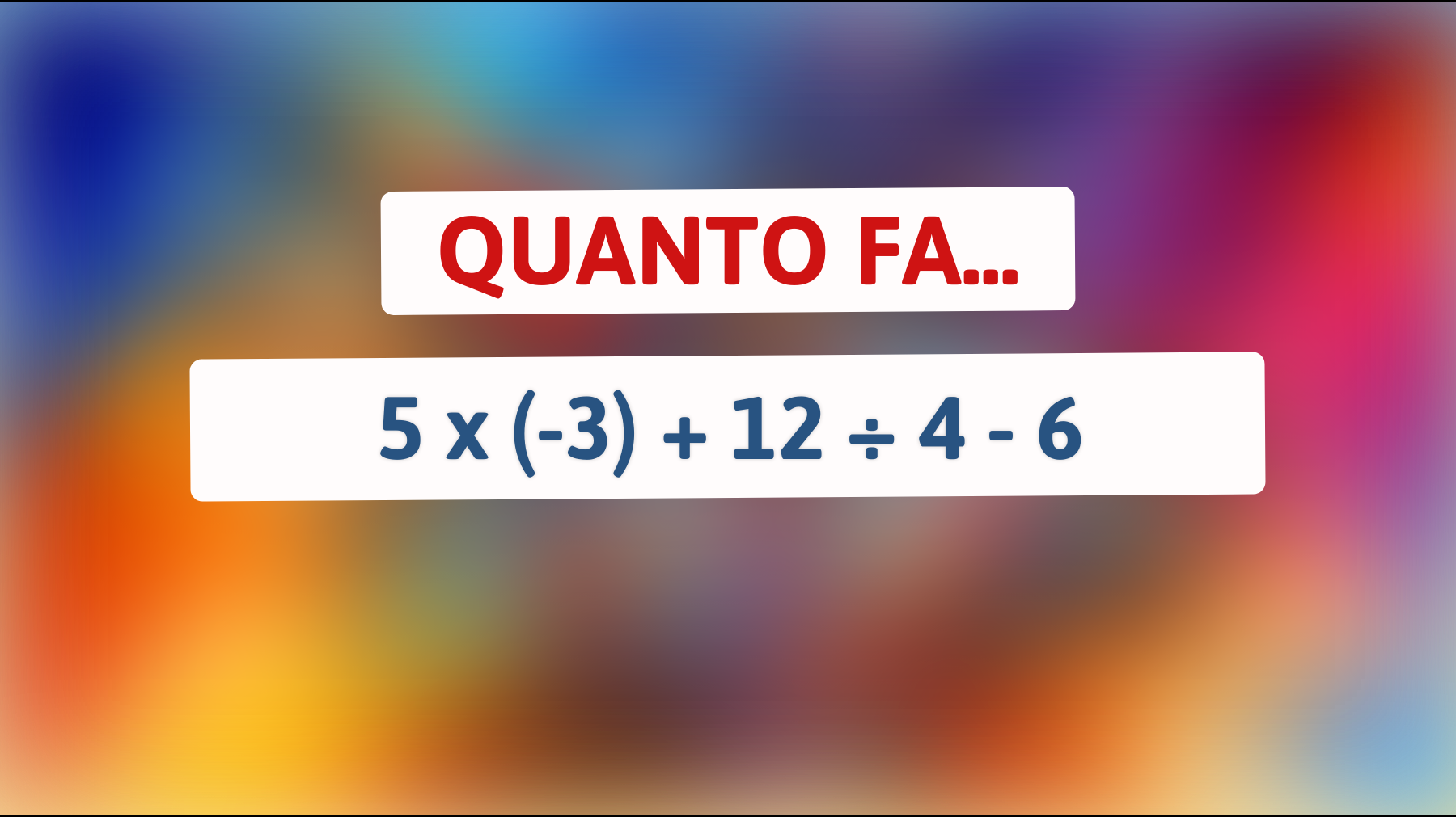 La sfida matematica che solo i veri geni riescono a risolvere: sei tra loro? Scoprilo ora!"